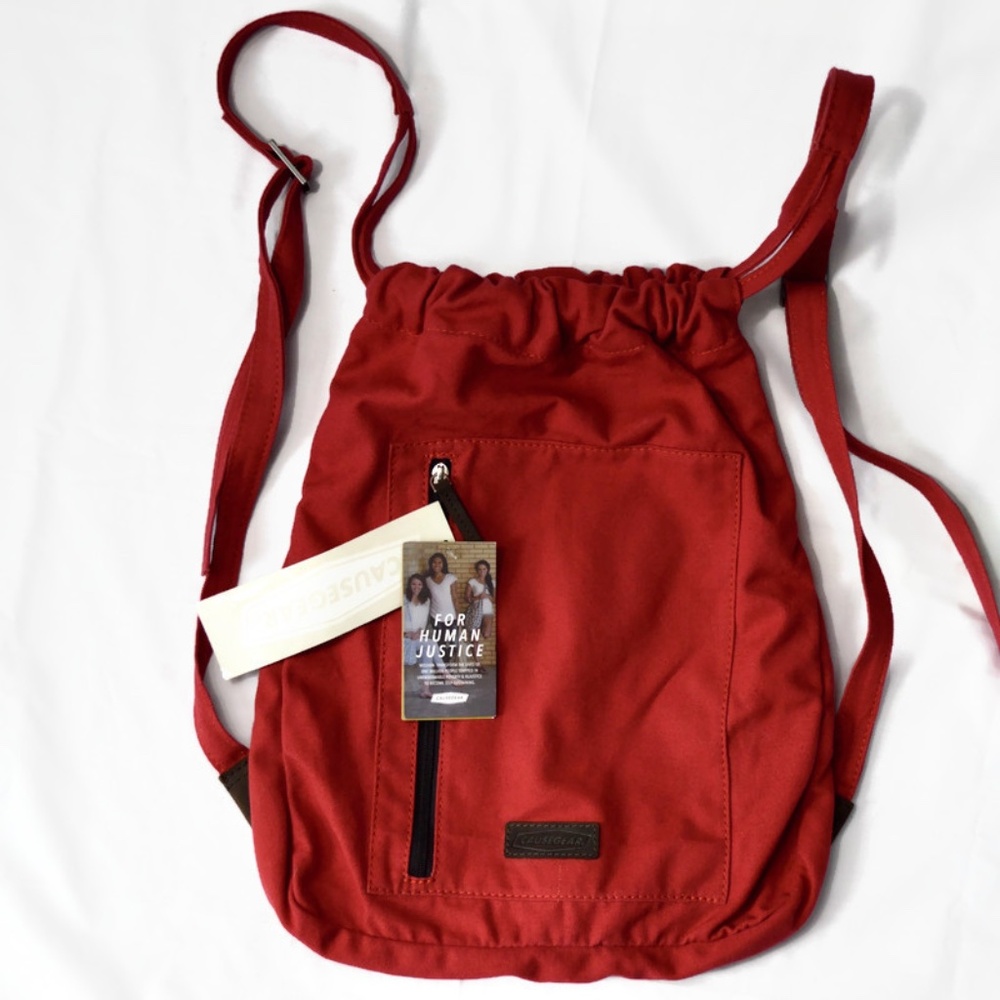 Causeway Canvas Backpack Handcrafted Adjustable S… - image 1